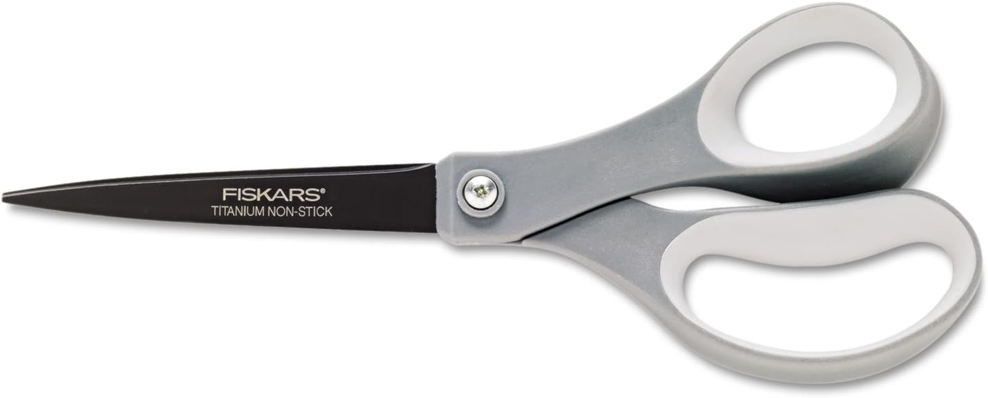 1541301001 Non-Stick Titanium Softgrip Scissors, 8" Length, 3 1/10" Cut