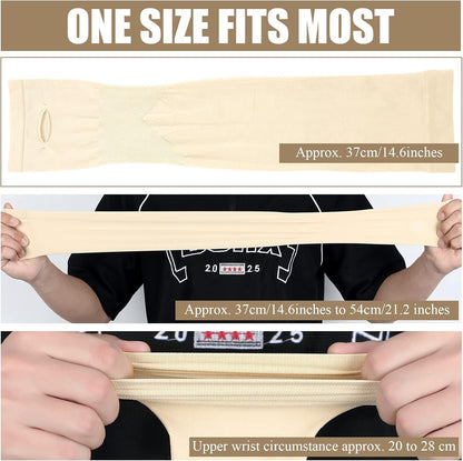 8 Pairs Elderly Skin Protector Sleeves Thin Skin Arm Sleeve Bruise Protective from Abrasions Tear Sun Exposure
