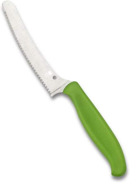 Z-Cut Kitchen Knife, SpyderEdge | 8.62" Overall Length, 4.3" CTS BD1N Steel Blade, Black, Polypropylene Handle, Full-Flat Grind