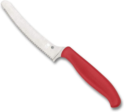 Z-Cut Kitchen Knife, SpyderEdge | 8.62" Overall Length, 4.3" CTS BD1N Steel Blade, Black, Polypropylene Handle, Full-Flat Grind