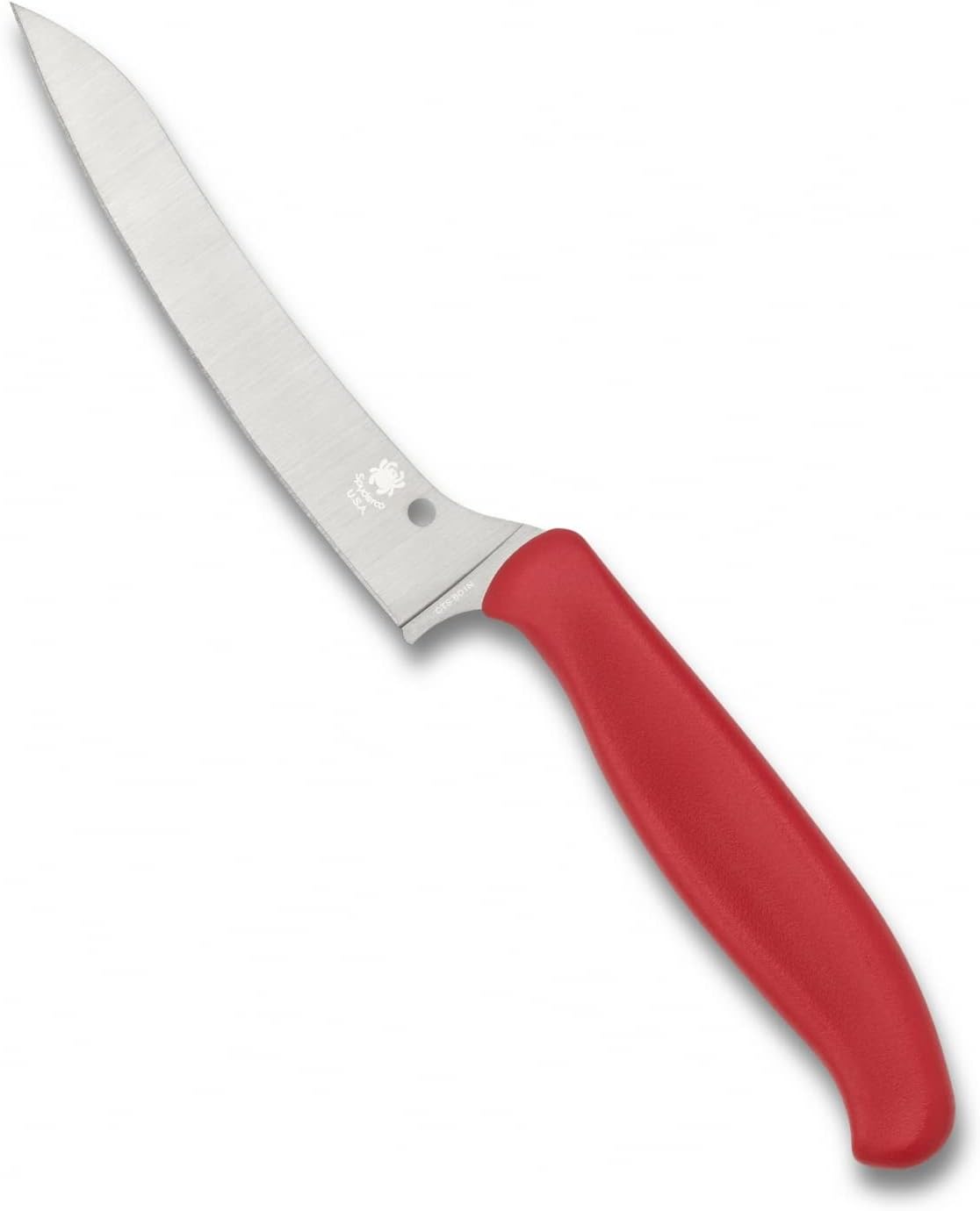 Z-Cut Kitchen Knife, SpyderEdge | 8.62" Overall Length, 4.3" CTS BD1N Steel Blade, Black, Polypropylene Handle, Full-Flat Grind
