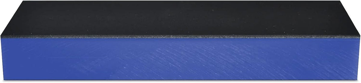 1 Micron 2"x6" Nanocloth Knife Strop (unloaded)-3/4" thick Acrylic, Premium Strop for Diamond Emulsions Blue