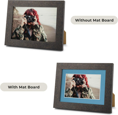 10 Pack Mixed Color Picture Mats 5x7 For 4x6+backing+bags