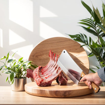 Chef Knife in High Meat Cleaver, Butcher Knife, Professional Bone Cleaver Knife,kitchen cleaver,Chef knife cleaver with gift box(German Steel Kitc