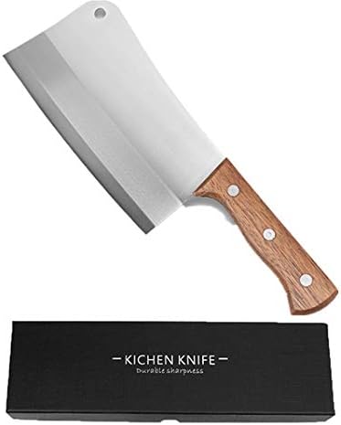 Chef Knife in High Meat Cleaver, Butcher Knife, Professional Bone Cleaver Knife,kitchen cleaver,Chef knife cleaver with gift box(German Steel Kitc