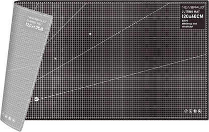 9'' × 12'' Professional Self Healing Cutting Double Sided 5-Ply Mat, Best Gridded Rotary Cutting Board for Quilting, Sewing, Craft, Fabric & Scrapbooking (Green/Black)…