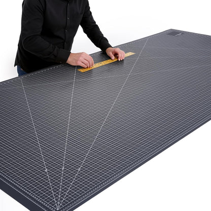 9'' × 12'' Professional Self Healing Cutting Double Sided 5-Ply Mat, Best Gridded Rotary Cutting Board for Quilting, Sewing, Craft, Fabric & Scrapbooking (Green/Black)…