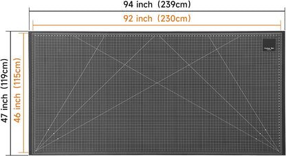 9'' × 12'' Professional Self Healing Cutting Double Sided 5-Ply Mat, Best Gridded Rotary Cutting Board for Quilting, Sewing, Craft, Fabric & Scrapbooking (Green/Black)…