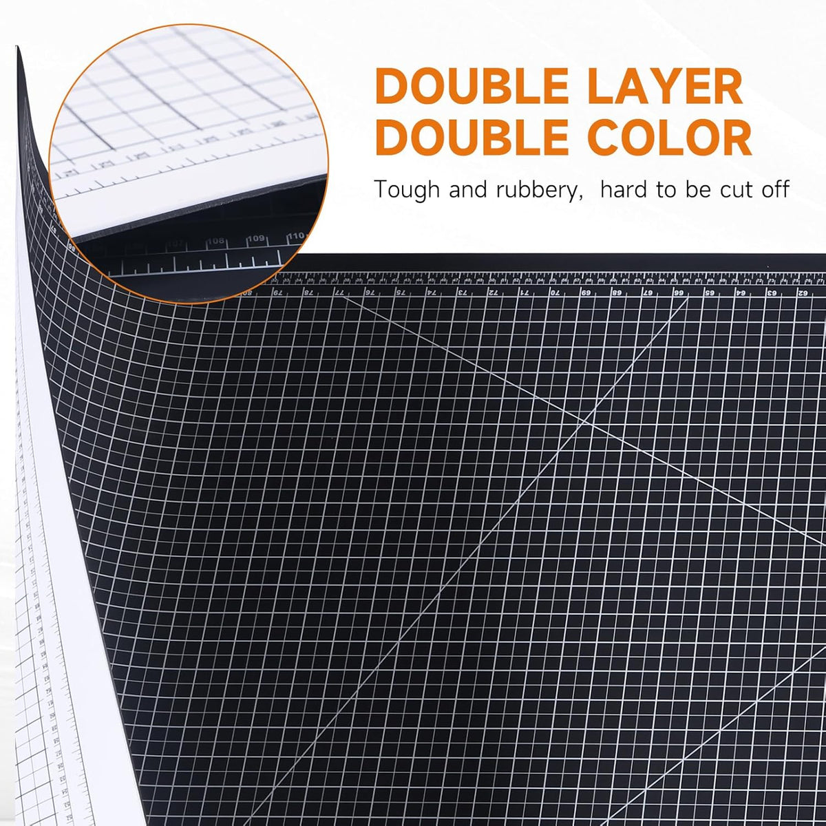 9'' × 12'' Professional Self Healing Cutting Double Sided 5-Ply Mat, Best Gridded Rotary Cutting Board for Quilting, Sewing, Craft, Fabric & Scrapbooking (Green/Black)…