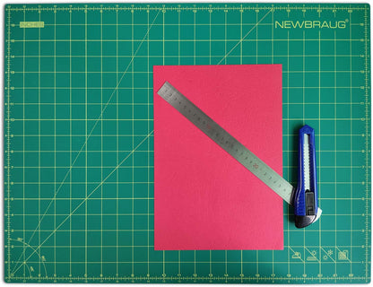 9'' × 12'' Professional Self Healing Cutting Double Sided 5-Ply Mat, Best Gridded Rotary Cutting Board for Quilting, Sewing, Craft, Fabric & Scrapbooking (Green/Black)…