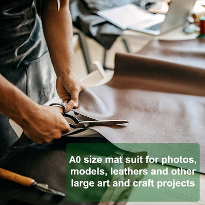 9'' × 12'' Professional Self Healing Cutting Double Sided 5-Ply Mat, Best Gridded Rotary Cutting Board for Quilting, Sewing, Craft, Fabric & Scrapbooking (Green/Black)…