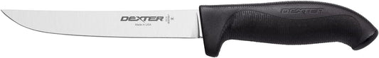 SG136B-PCP SofGrip (24013B) Boning Knife, 6", wide, DEXSTEEL stain-free, high-carbon steel, non-slip, black, soft rubber grip handle, Perfect Cutlery Packaging, NSF Certified