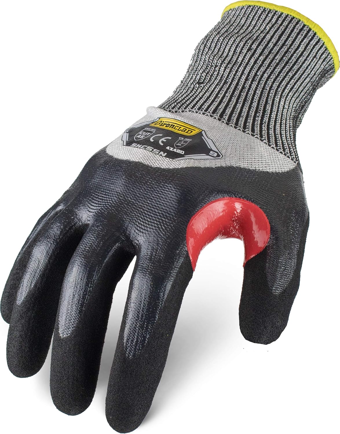 Ironclad Command Touchscreen Nitrile Cut Resistant Glove; Sandy Nitrile Coating, Touchscreen Infused Palm, A5 Cut Resistant, Sized XS, S, M, L, XL, XXL (1 Pair), SKC5SN-04-L, Large