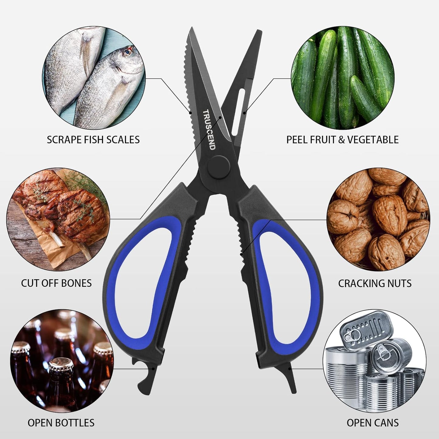 Multi-Purpose Fishing, Heavy Duty Kitchen for Cutting, 2 Pack Of Hardened SS Provide Superior Rust & Corrosion-Resistance, Multi-Function Fishing Tools