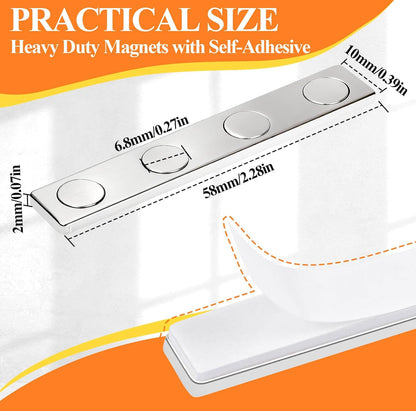 MIN CI 30X10X3mm Rare Earth Magnets Strip, Pack of 26