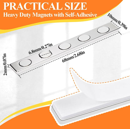 MIN CI 30X10X3mm Rare Earth Magnets Strip, Pack of 26