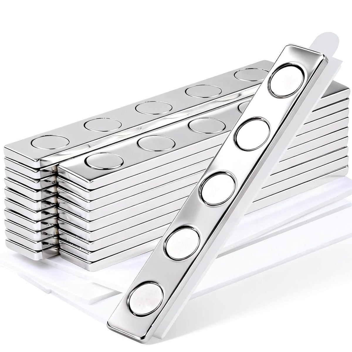MIN CI 30X10X3mm Rare Earth Magnets Strip, Pack of 26