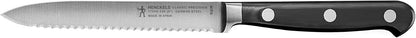 Classic Razor-Sharp 5-inch Serrated Utility Knife, Tomato Knife, German Engineered Informed by 100+ Years of Mastery
