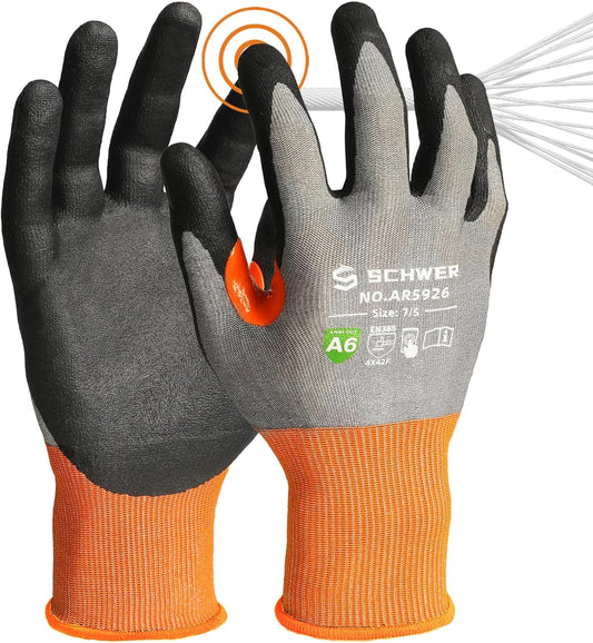 21-Gauge A6 AIR-SKIN Cut Resistant Work Gloves, AR5926, S | Extreme Lightweight & Thin, 3D-Comfort, Ultimate Dexterity, Breathable, Precision Work, Gardening, Strong Grip, Touchscreen