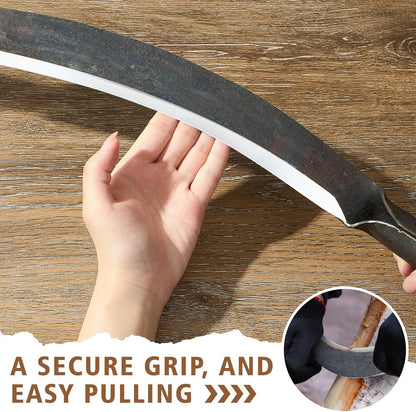 10" Tree Draw Knife Sets with Gloves, Full-tang Wood Scraper Debarking Tool,Spoke Shave & Wood Shaving Tool for Carving Woodworking Bark Peeling Shaver