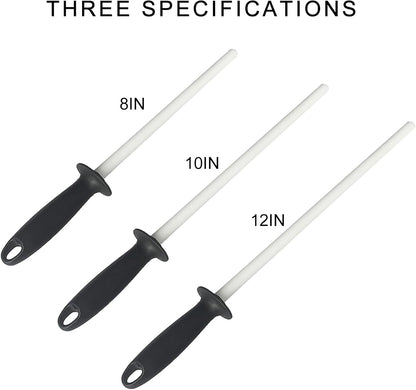 Ceramic Cutter Sharpener Honing Rod Professional Sharpening Tool Stick Ceramic Rod for Kitchen Professional Sharpening Tool