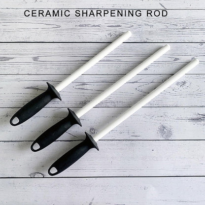 Ceramic Cutter Sharpener Honing Rod Professional Sharpening Tool Stick Ceramic Rod for Kitchen Professional Sharpening Tool