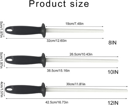 Ceramic Cutter Sharpener Honing Rod Professional Sharpening Tool Stick Ceramic Rod for Kitchen Professional Sharpening Tool