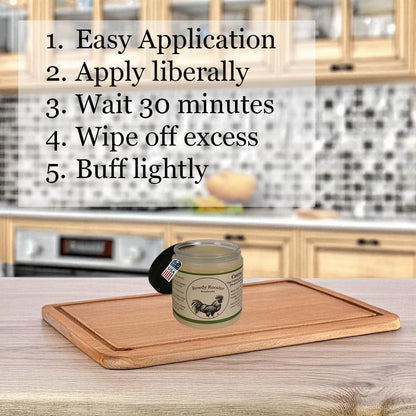 Cutting Board Gel, Beeswax and Mineral Oil, 8 fl.oz | Beeswax and Mineral Oil Treatment, Food Grade, Butcher Block Conditioner, Cutting Board & Charcuterie Board Wax, USA Made