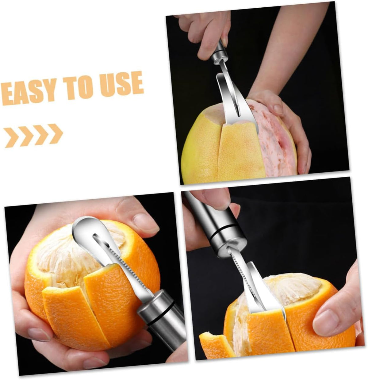 2pcs Multi-purpose Fruit Peeler Pomelo Opener Citrus Peelers Grapefruit Knife Kitchen Peel Tools