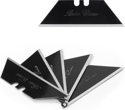 Bates- Utility Knife Blades, Serrated Edge, 60 Pack, Silver, Carbon Steel, Replacement Blade for Box Cutters