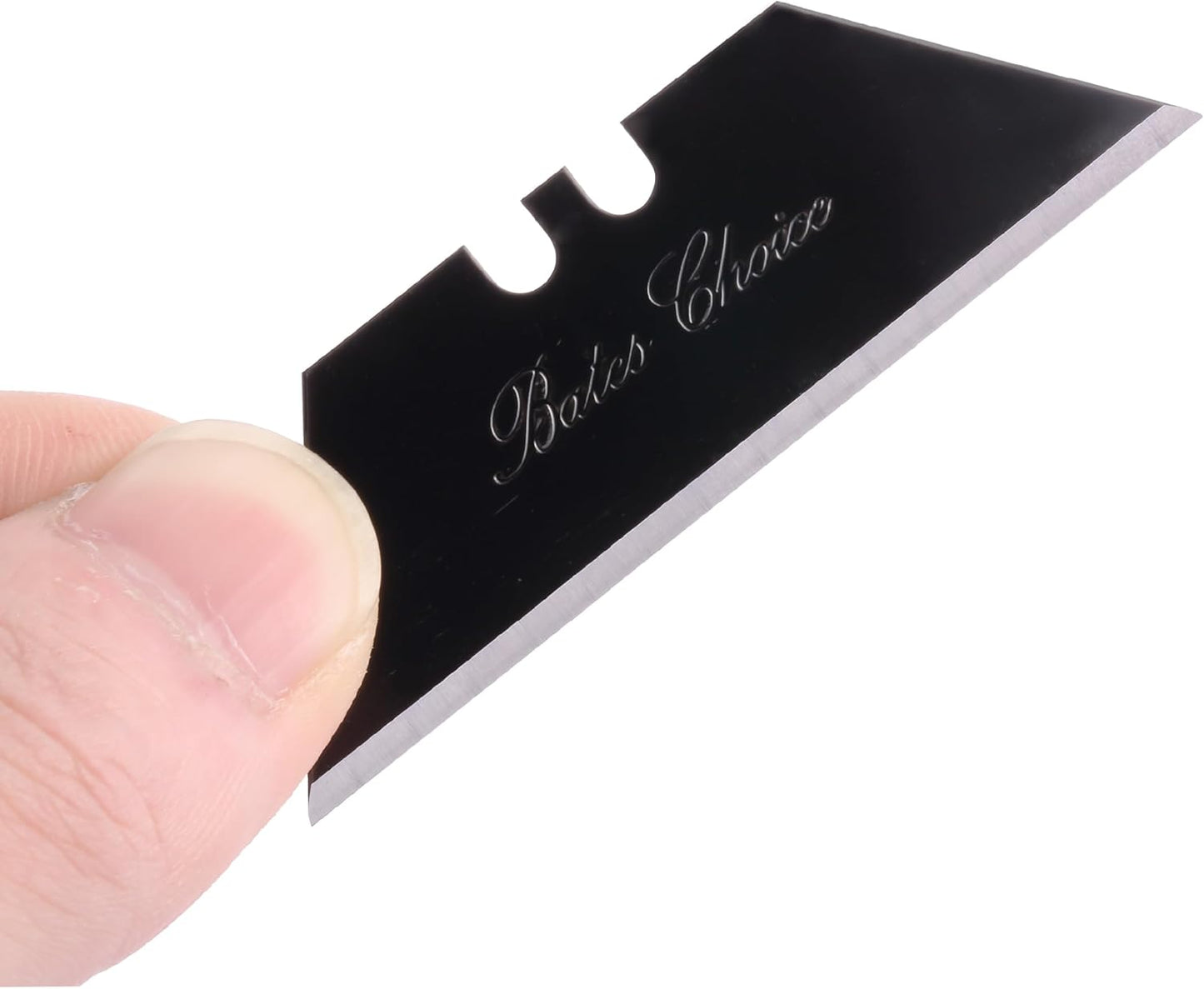 Bates- Utility Knife Blades, Serrated Edge, 60 Pack, Silver, Carbon Steel, Replacement Blade for Box Cutters