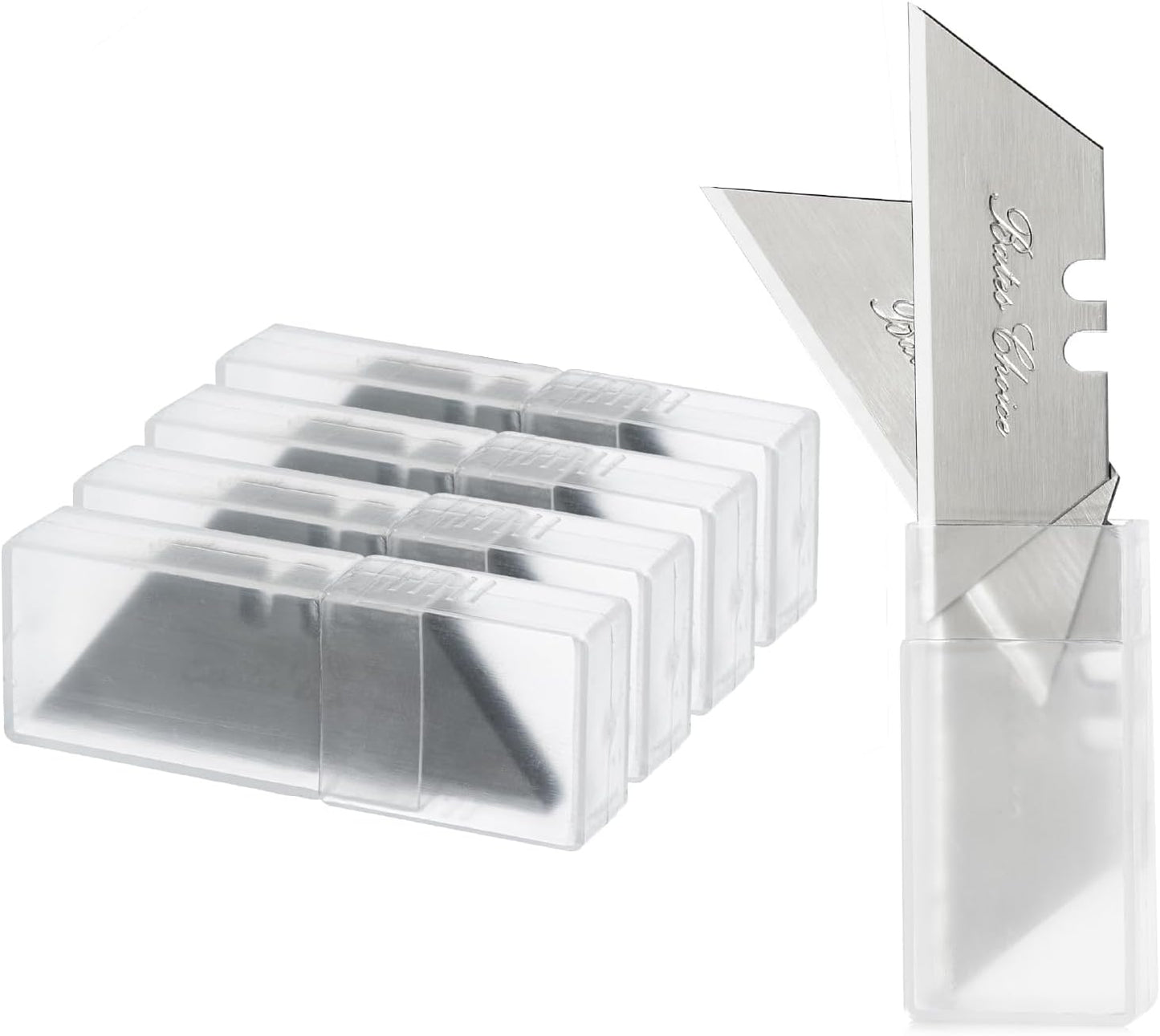 Bates- Utility Knife Blades, Serrated Edge, 60 Pack, Silver, Carbon Steel, Replacement Blade for Box Cutters