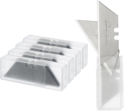 Bates- Utility Knife Blades, Serrated Edge, 60 Pack, Silver, Carbon Steel, Replacement Blade for Box Cutters