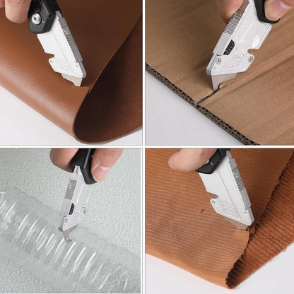 Bates- Utility Knife Blades, Serrated Edge, 60 Pack, Silver, Carbon Steel, Replacement Blade for Box Cutters