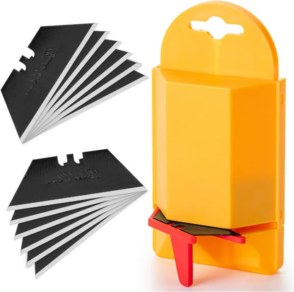 Bates- Utility Knife Blades, Serrated Edge, 60 Pack, Silver, Carbon Steel, Replacement Blade for Box Cutters