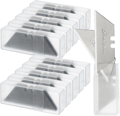 Bates- Utility Knife Blades, Serrated Edge, 60 Pack, Silver, Carbon Steel, Replacement Blade for Box Cutters