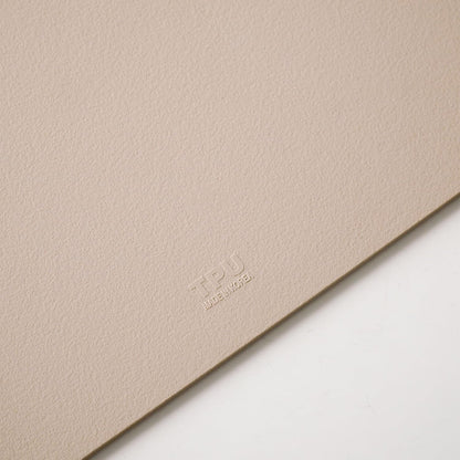 Flexible TPU Cutting Board Mat, Beige Large | Premium TPU, Knife Friendly, Non-Slip, Dishwasher Safe, Made in Korea
