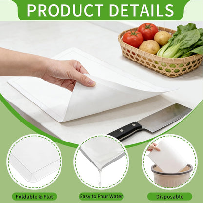 20 Pack Non-slip Disposable Cutting Boards for Kitchen&Commercial