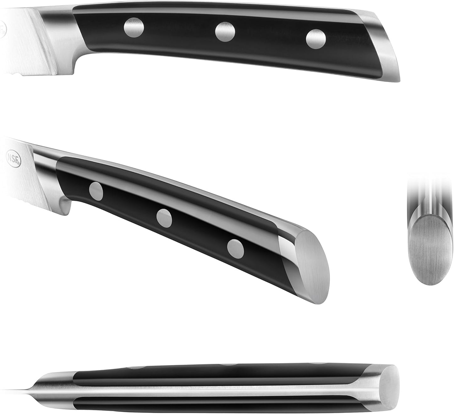Cangshan TS Series 1020625 Swedish 14C28N Steel Forged 2.75-Inch Peeling Knife and Wood Sheath Set