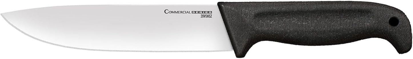 Cold Steel Commercial Series 6" Flexible German 4116 Stainless Steel Fixed Blade Narrow Straight Back Game & Fish Processing Cutting Boning Knife with Ergonomic Kray-Ex Handle