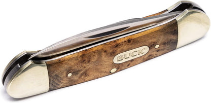 389 Canoe 2-Blade Folding Pocket Knife, Burlwood, 2.7 oz