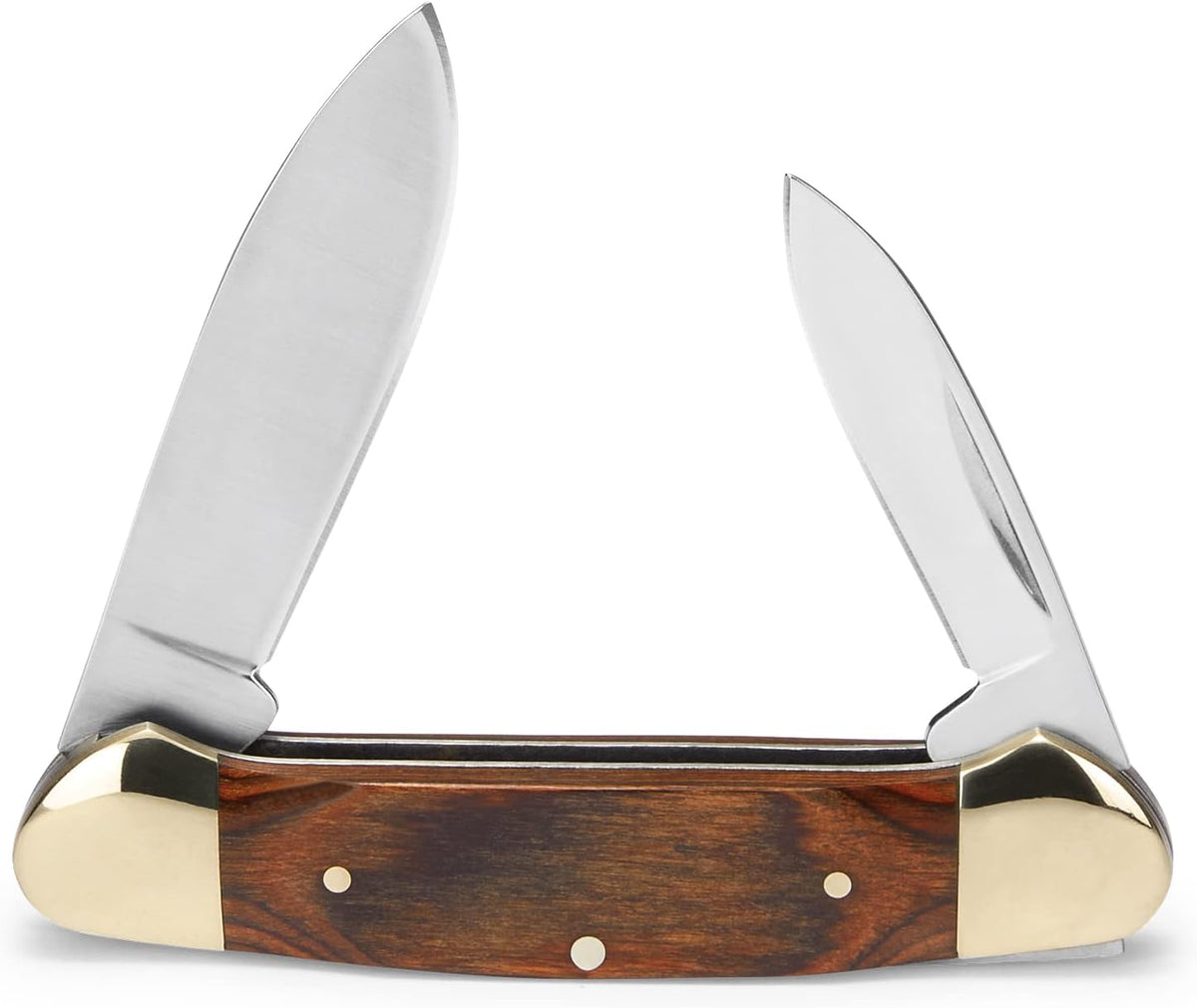 389 Canoe 2-Blade Folding Pocket Knife, Burlwood, 2.7 oz