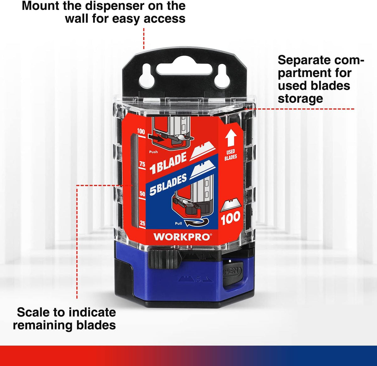 100-Pack Utility Knife Blades