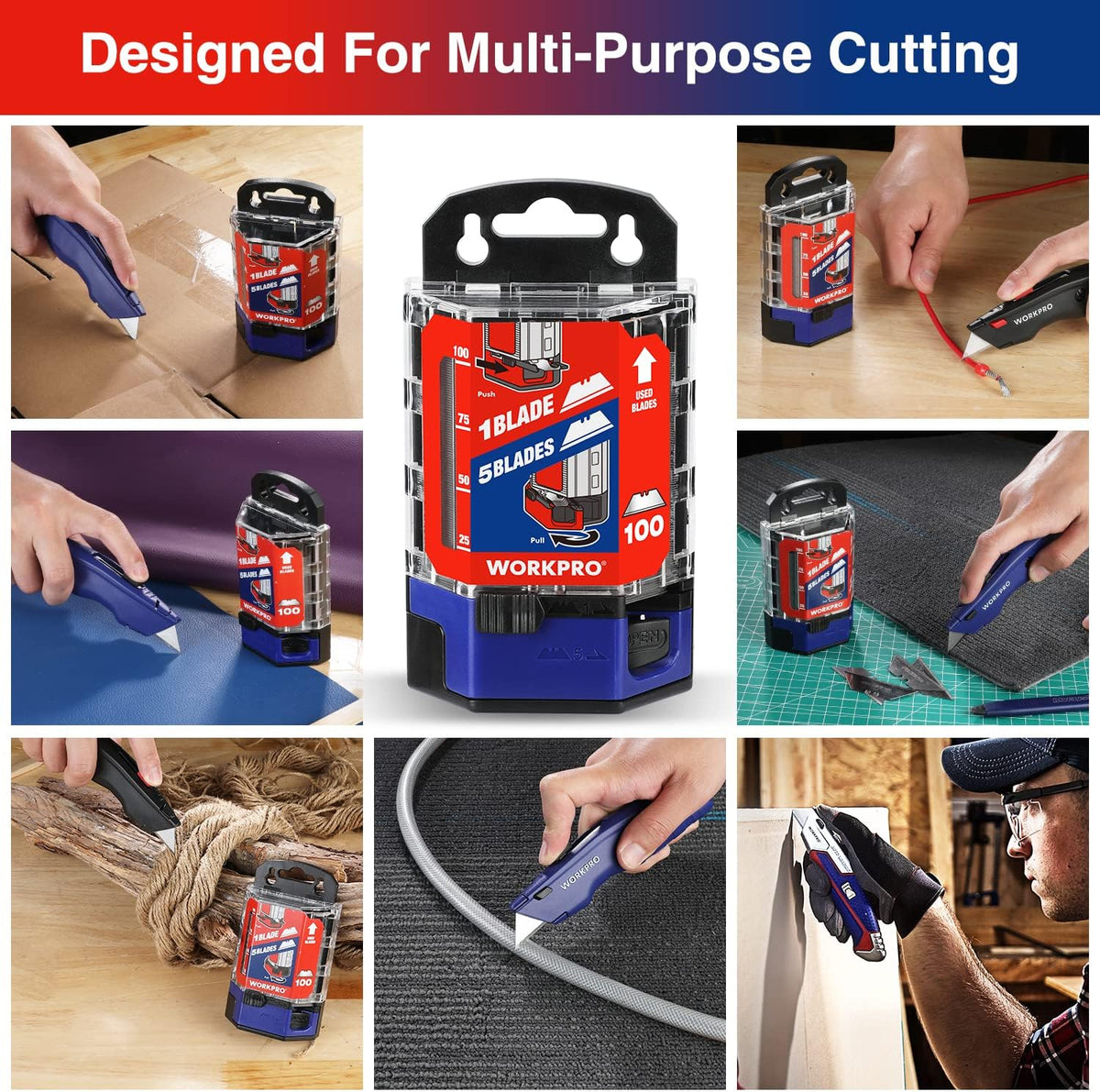 100-Pack Utility Knife Blades