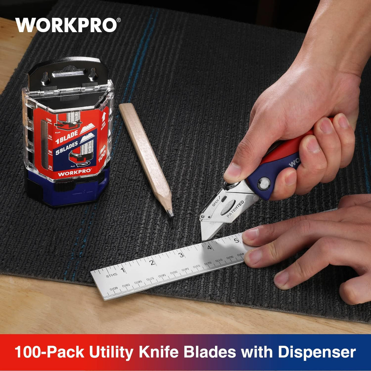 100-Pack Utility Knife Blades