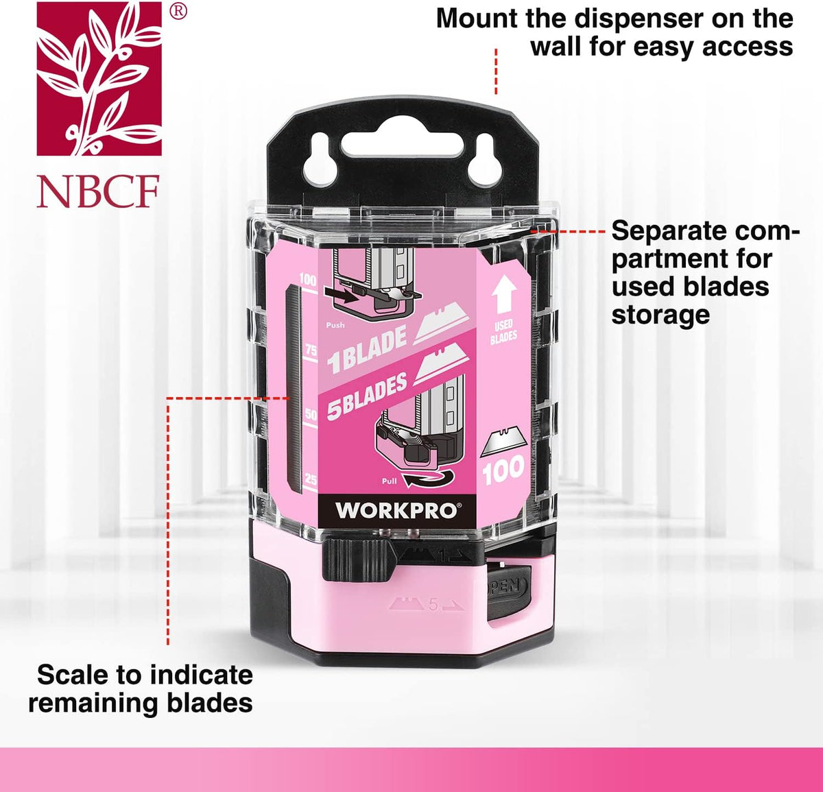 100-Pack Utility Knife Blades