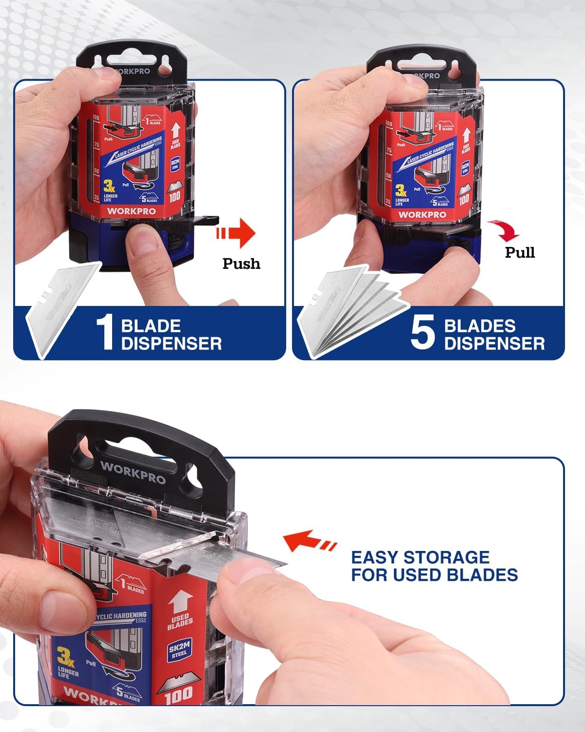 100-Pack Utility Knife Blades