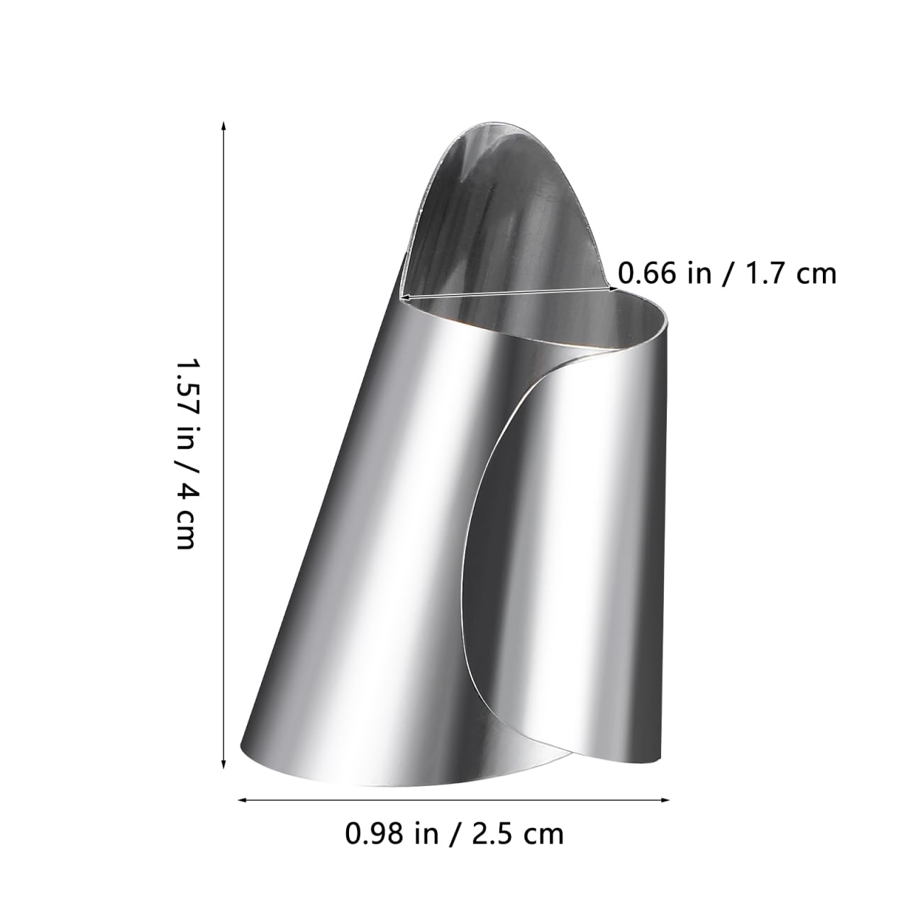 4Pcs Finger Protector Guard Set Stainless Steel Nail Cover Adjustable Kitchen Tool for Peeling Cutting Shelling