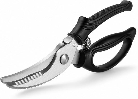 Poultry Shears, Heavy Duty Kitchen Scissors for Chicken & Turkey | Ultra-sharp blades cut through poultry joints and make spatchcocking easier; dishwasher-safe for quick, convenient cleanup