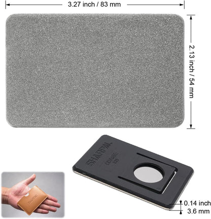 113N Credit Card-Sized Diamond Sharpening Stone, Coarse 325 Grit | Pocket Knife & Tool Sharpener, Portable and Convenient, On-the-Go Use
